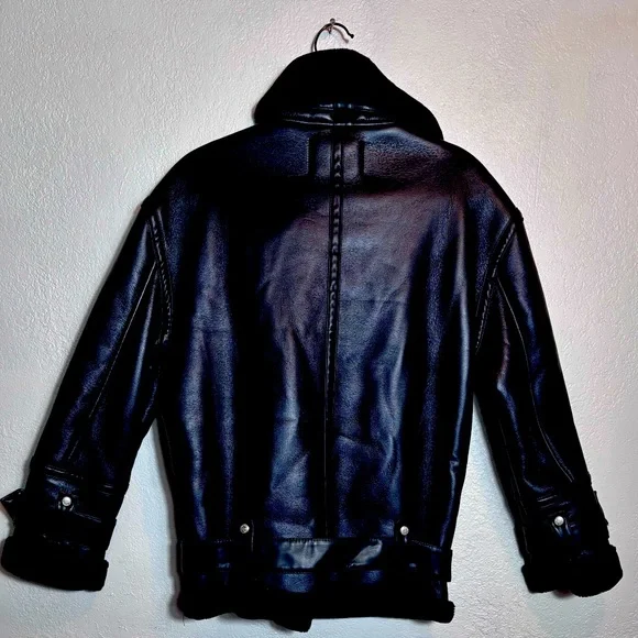 Rebecca Minkoff Black Faux Fur Jacket - Picture 2 of 11